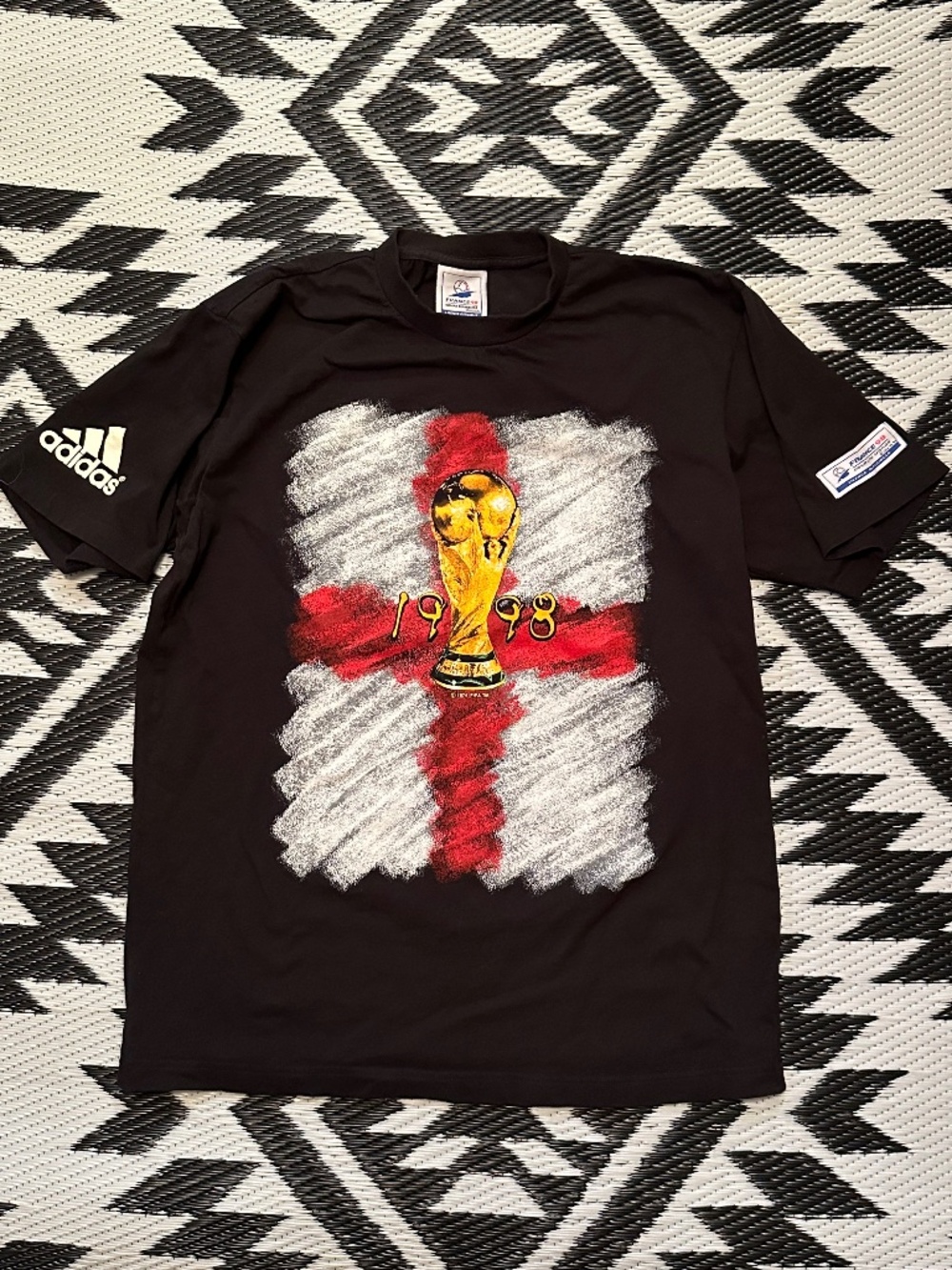 World Cup 1998 France England Adidas Promotional T-Shirt